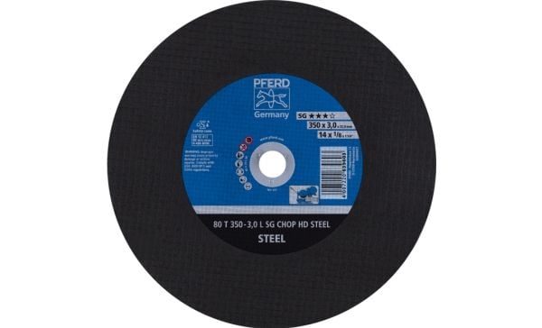 PFERD Cut-off wheels for chopsaws (CHOPSAW) SG CHOP HD STEEL, 35 cm, 10 kpl