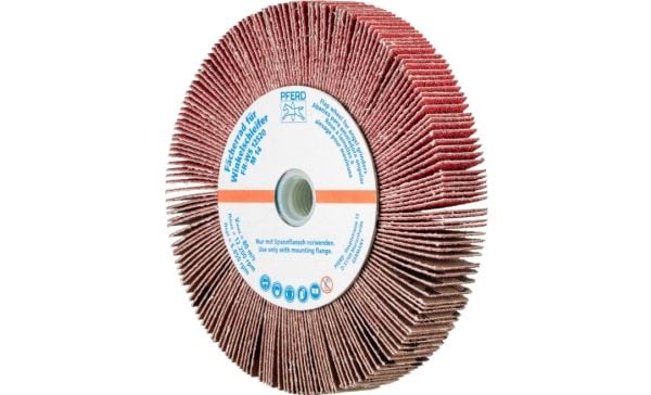 PFERD 44782608, Klaffhjul, Rustfritt stål, 12200 RPM, Rund, 12,5 cm, 20 mm