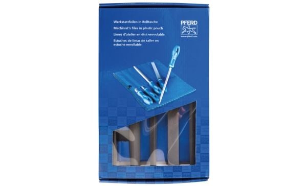 PFERD 11801532, Fil-sett, Flate mapper, Rund fil, Halvrund fil, Firkantet fil, Aluminium, Stål, Messing, Bronse, Støpejern, Cast steel, Zink, Koppe...