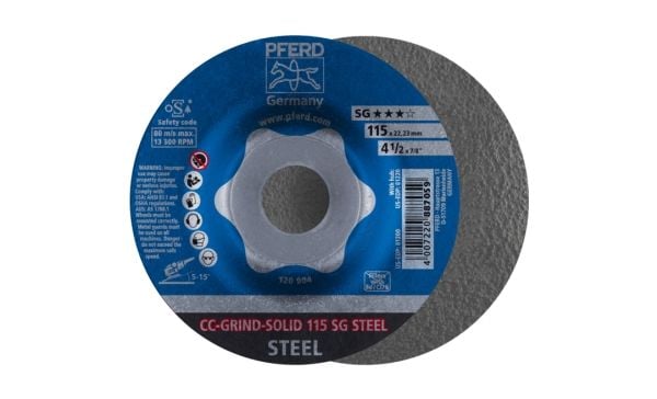 PFERD 64185115, 11,5 cm, 2,22 cm, 13300 RPM, 10 stykker PFERD 64185115, 11,5 cm, 2,22 cm, 13300 RPM, 10 stykker