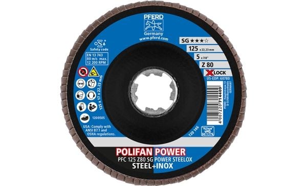 PFERD 67788127, 12,5 cm, 12200 RPM, 80 g, 10 stykker