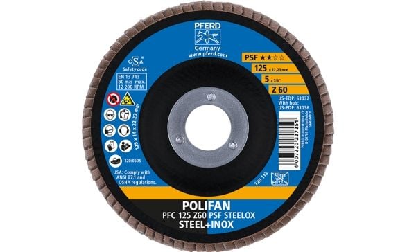 PFERD 67768125, 12,5 cm, 12200 RPM, 80 g, 10 kpl