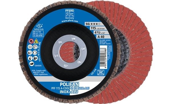 PFERD 67654115, 2,22 cm, 11,5 cm, 13300 kierrosta minuutissa, 40 g, 10 kpl