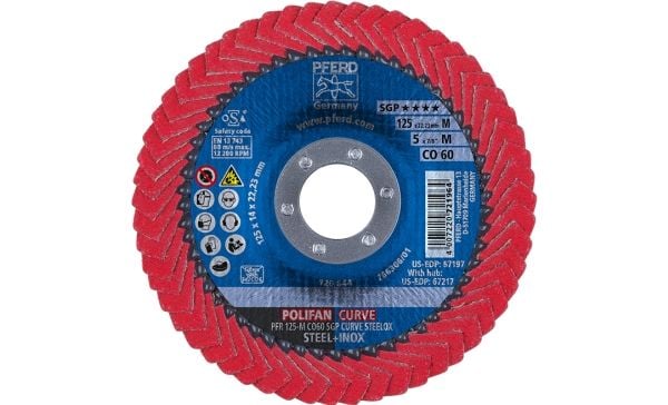 PFERD PFR125 CO60 SGP-CURVE M Slibeskive - 1 stk.