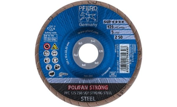 PFERD 67788125, 12,5 cm, 12200 RPM, 50 g, 10 stykker