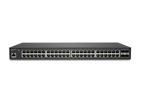 SonicWall Switch SWS14-48 - Switch - Styrt - 48 x 10/100/1000 + 4 x 10 Gigabit SFP+ - rackmonterbar - med 3-års 247-støtte
