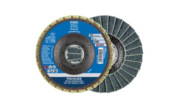 PFERD 44694213, 12200 RPM, 12,5 cm, 18 mm, 240 g, 5 stykker