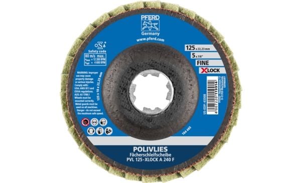 PFERD 44694213, 12200 RPM, 12,5 cm, 18 mm, 240 g, 5 stykker