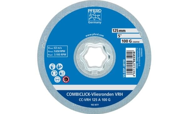 PFERD 42000062, 9650 RPM, 12,5 cm, 100 g, 10 stykker
