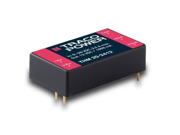 Traco Power THM 20-1212, 40,6 mm, 10,2 mm, 25,4 mm, 24 g, 20 W, 9-18 V
