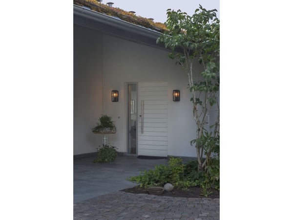 Konstsmide 7348-750, Utendørs veggbelysning, Svart, Stål, IP44, Fasade, I