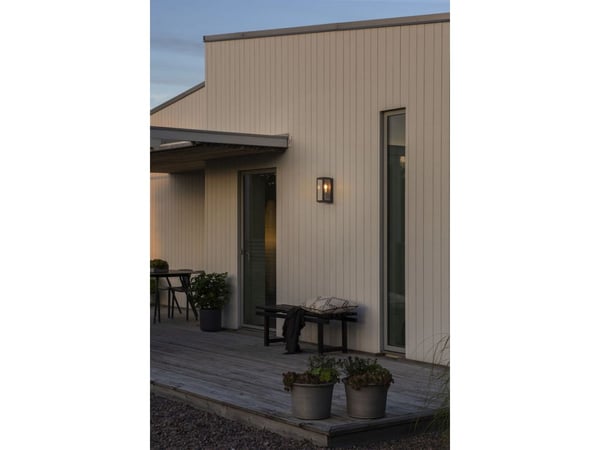 Konstsmide 7348-750, Utendørs veggbelysning, Svart, Stål, IP44, Fasade, I