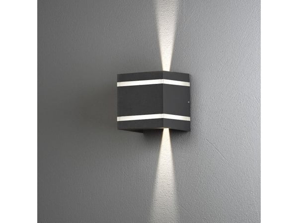 Håndverk Cremona -seinävalaisin, vaaka, LED, anthrasiitti