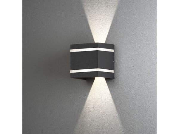 Håndverk Cremona -seinävalaisin, vaaka, LED, anthrasiitti