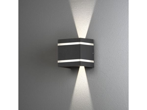 Håndverk Cremona -seinävalaisin, vaaka, LED, anthrasiitti