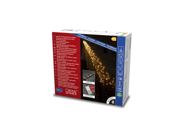 Konstsmide 400 LED, 400 lamp(or), LED, Bärnsten, inomhus, Svart, 24 V