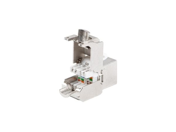 Lanberg KSF7-2000 - Modulinnlegg - CAT 7 - FTP - RJ-45 - sølv
