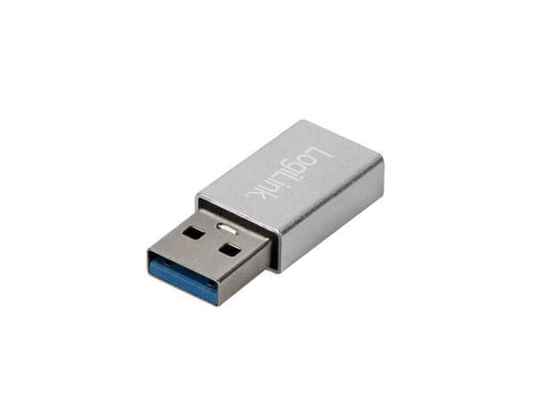 LogiLink AU0056, USB Type-C, USB 3.2 Gen 1 (3.1 Gen 1), Hunstik, Sølv, Sølv, Hanstik, Hunstik, Hunstik