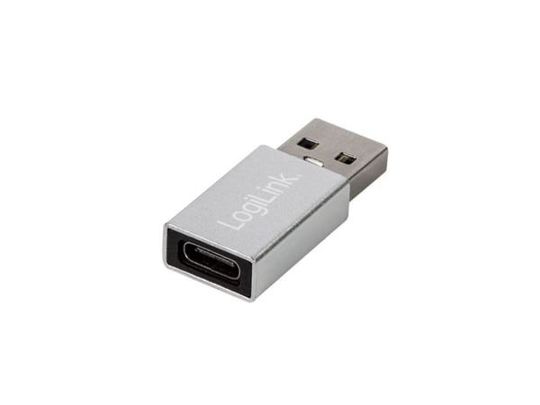 LogiLink AU0056, USB Type-C, USB 3.2 Gen 1 (3.1 Gen 1), Hunkjønn, Sølv, Hankjønn, Hunkjønn