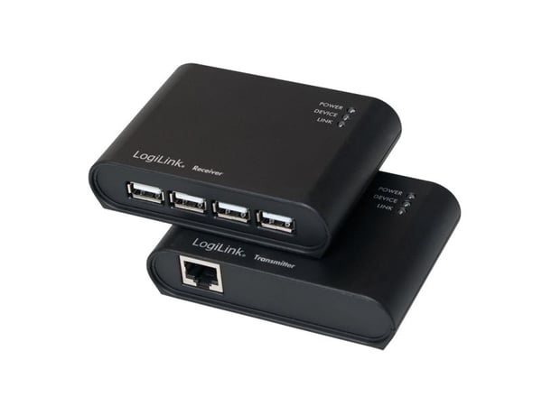 LogiLink AU0048A, AV-lähetin ja -vastaanotin, 50 m, Langallinen