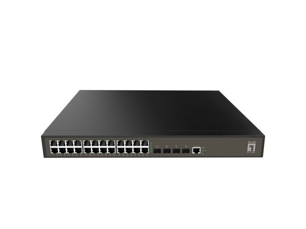 LevelOne GEL-2871 - Switch - Styrt - 24 x 10/100/1000 + 4 x kombo-Gigabit SFP - rackmonterbar, stasjonær