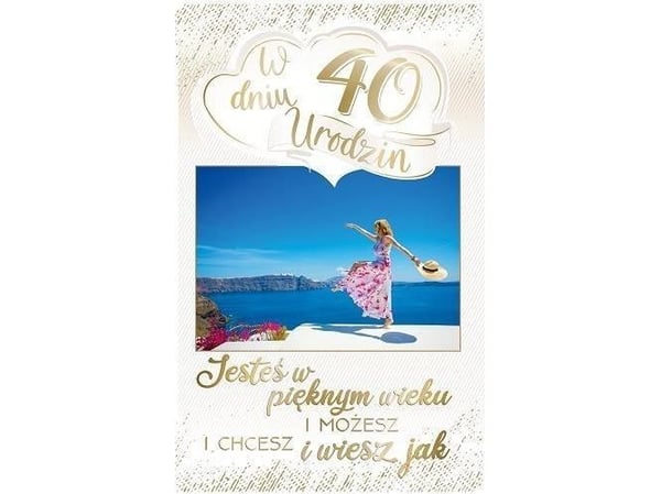 Gratulasjonskort bursdag 40 PS15
