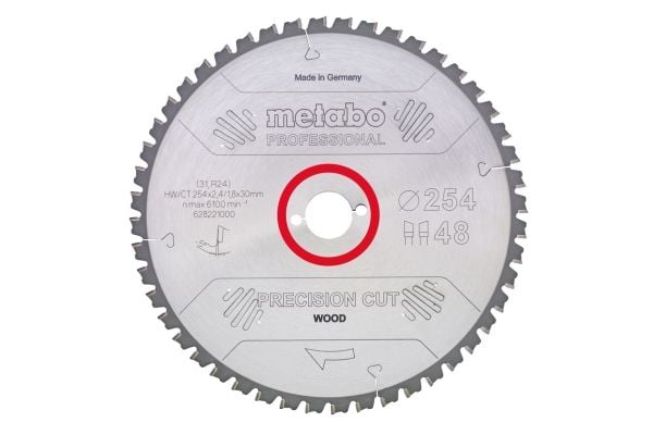 Metabo 628051000, Tungsten Carbide Tipped (TCT), MDF, Kryssfiner, Tre, 30 cm, 3 cm, 1,8 mm, 2,8 mm