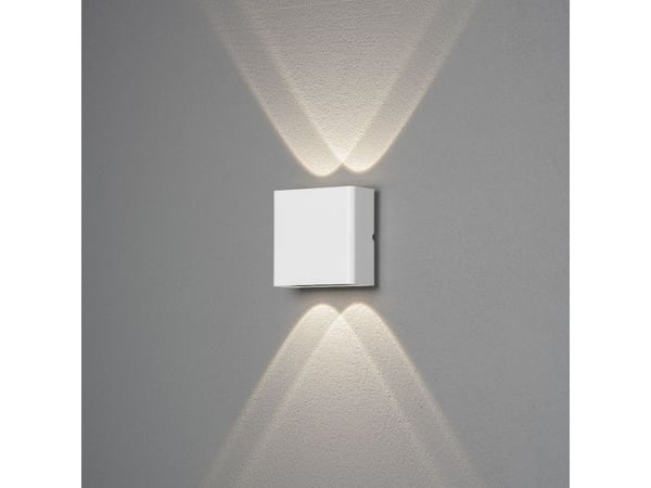 Konstsmide Chieri, Appeared, Square, 4 pære(r), 3000 K, IP54, Hvit