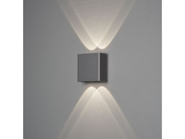 Konstsmide Chieri, Appeared, Square, 4 pære(r), 3000 K, IP54, Antracitt, Grå