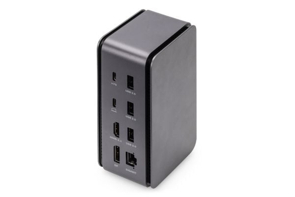 DIGITUS DA-70897 - Telakointiasema - USB4 - HDMI, DP - GigE