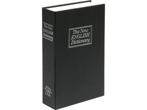 VOREL kassett för småpengar, bok/skriftdel 118x115x55