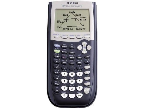 Teknisk regner texas ti-84 plus, sort/grå
