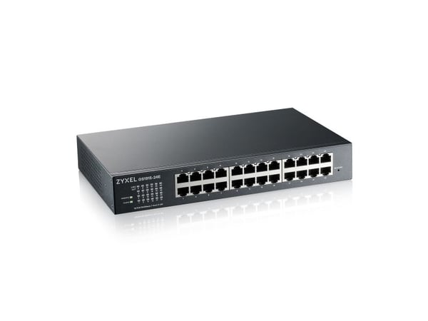 Zyxel GS1915 Series GS1915-24E - Switch - NebulaFLEX-kompatibel - smart - 24 x 10/100/1000 - stasjonær, veggmonterbar