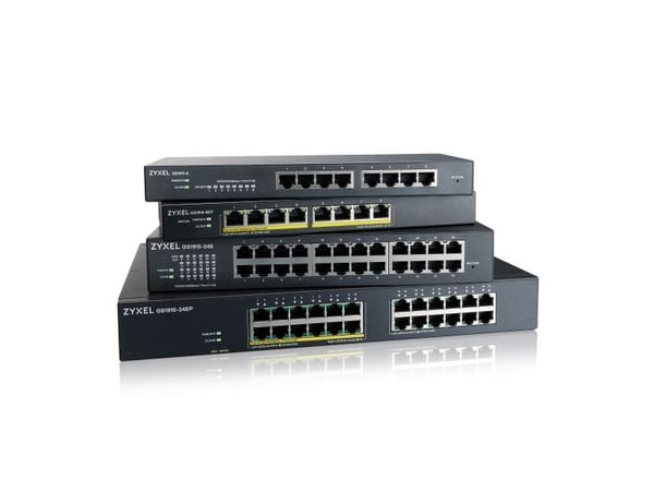 Zyxel GS1915 Series GS1915-24E - Switch - NebulaFLEX-kompatibel - smart - 24 x 10/100/1000 - stasjonær, veggmonterbar
