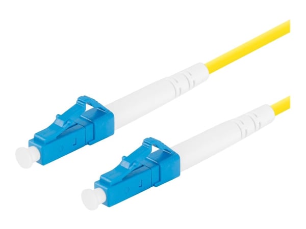 Lanberg - Koblingskabel - LC/UPC-enkeltmodus (hann) til LC/UPC-enkeltmodus (hann) - 5 m - 3 mm - fiberoptisk - simpleks - 9 / 125 micron - G.657.A1...