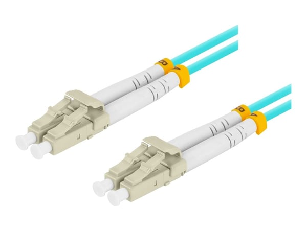Lanberg - Koblingskabel - LC/UPC-multimodus (hann) til LC/UPC-multimodus (hann) - 2 m - 3 mm - fiberoptisk - dupleks - 50 / 125 mikroner - OM3 - ha...