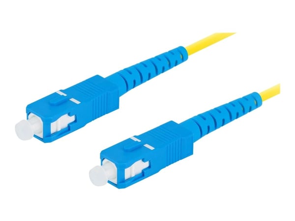 Lanberg - Koblingskabel - SC/UPC-enkeltmodus (hann) til SC/UPC-enkeltmodus (hann) - 5 m - 3 mm - fiberoptisk - simpleks - 9 / 125 micron - G.657.A1...