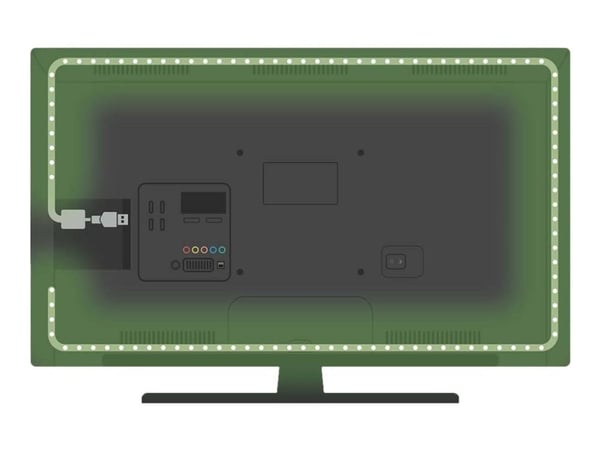 Nedis SmartLife - Lysslynge - LED - 4 W - klasse F - RGB/varmt til kjølig hvitt lys - 2700-6500 K - 2 m