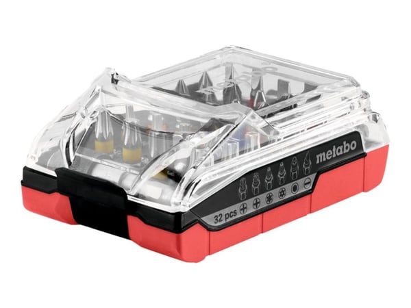 Metabo - Spissett for skrutrekker - 32 deler - torx, phillips, pozidriv, hex, slot, inngrepssikret torx - lengde: 25 mm - for Metabo BS 14.4 MOBILE...