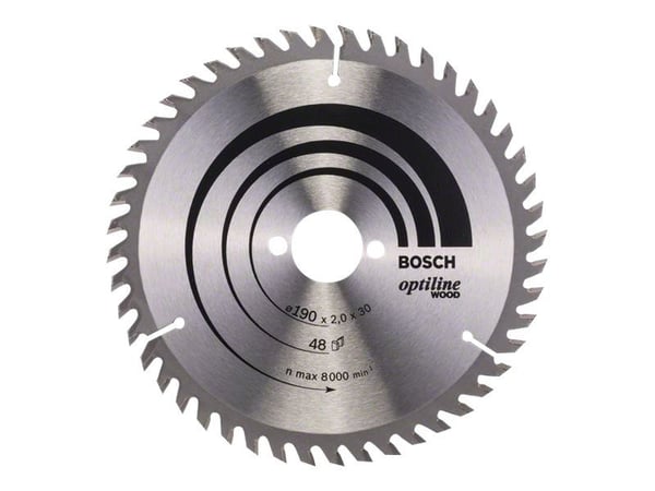 Bosch OPTILINE PYÖREÄ RENGAS Ø190X2,0X30MM 48T