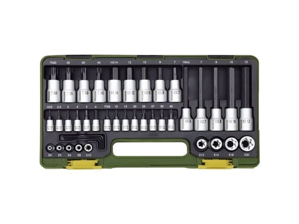 Proxxon jakoavainten setti 1/2, 1/4 42 kpl 23290