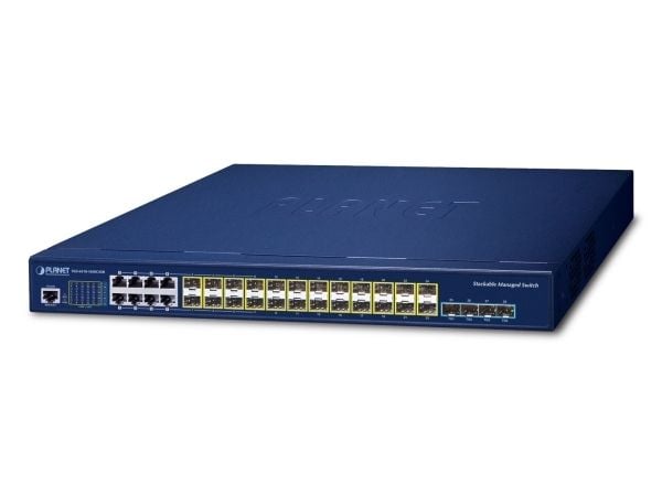 PLANET Layer 3 16-Port 100/1000X SFP, Håndtert, L3, 10G Ethernet (100/1000/10000), Full tosidig, 1U