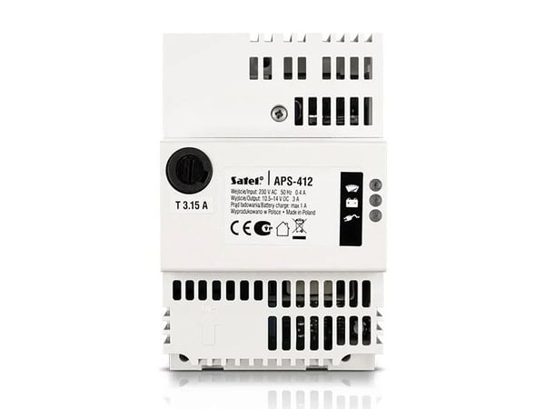 Satel APS-412, 10,5 V, 12 V, 4 A, Ylikuormittaa, Kompakti, Harmaa