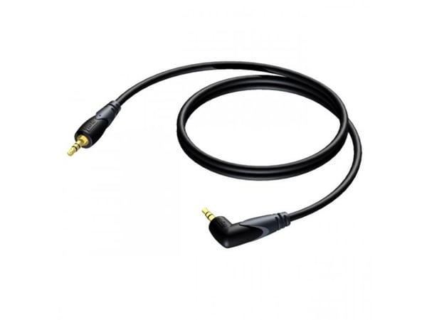 Procab Classic Series CLA718 - Lydkabel - mini-phone stereo 3.5 mm hann til mini-phone stereo 3.5 mm hann - 1.5 m - vinkelkontakt