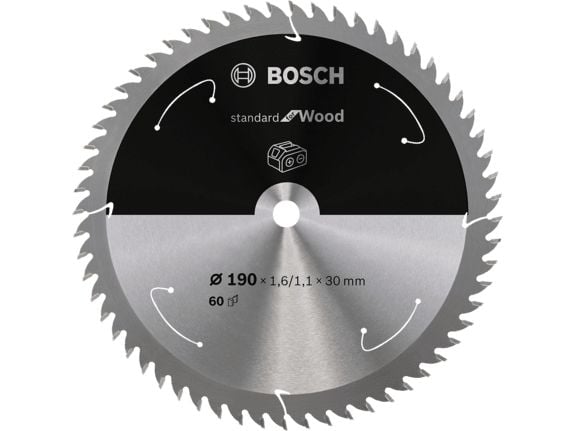 Bosch Standard for Wood - Sirkelformet sagblad - for tre - 190 mm - 60 tenner