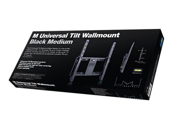 Multibrackets M Universal Tilt Wallmount Large - Monteringssett (tippeveggmontering) - svart - skjermstørrelse: 55"-75" - veggmonterbar