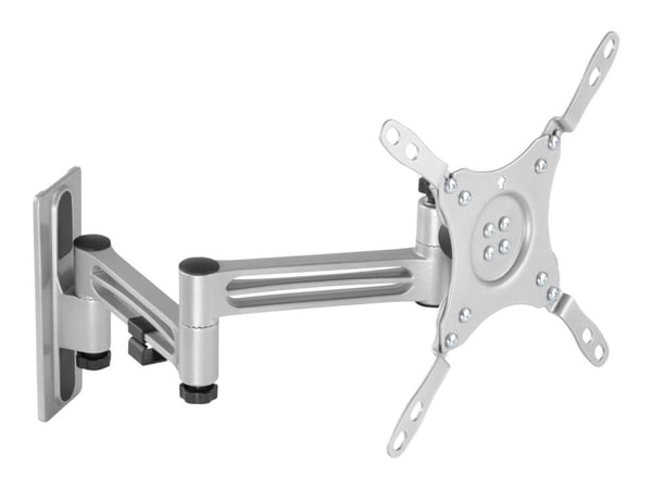 DELTACO Office ARM-0267 - Monteringssett (veggmontering, VESA-plate) - for flatpanel - låsbar - svart - skjermstørrelse: 13"-43" - RV