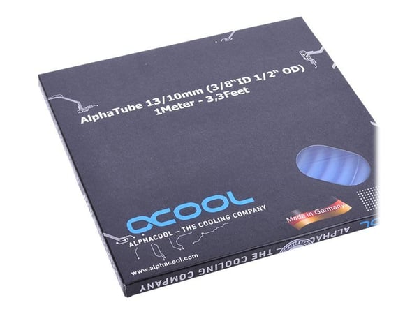 Alphacool AlphaTube HF - Rör till vätskebaserat kylsystem - UV-blå - 1 m