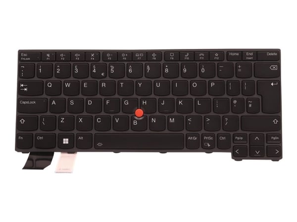 Lite-On - Erstatningstastatur for bærbar PC - med Trackpoint - bakbelysning - Storbritannia - svart - for ThinkPad L13 Gen 3; L13 Yoga Gen 3; X13 G...
