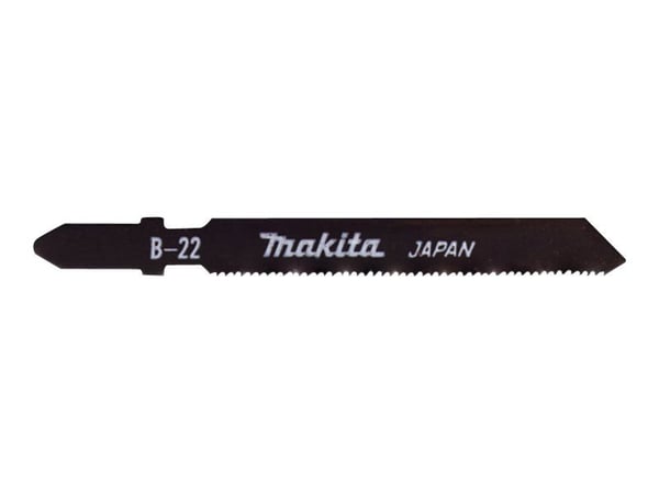 Makita B-22 - Stikksagblad - 5 deler - T-skaft - lengde: 75 mm - for Makita 4329J, 4351FCTJ, JR1000FTJ, JV0600J